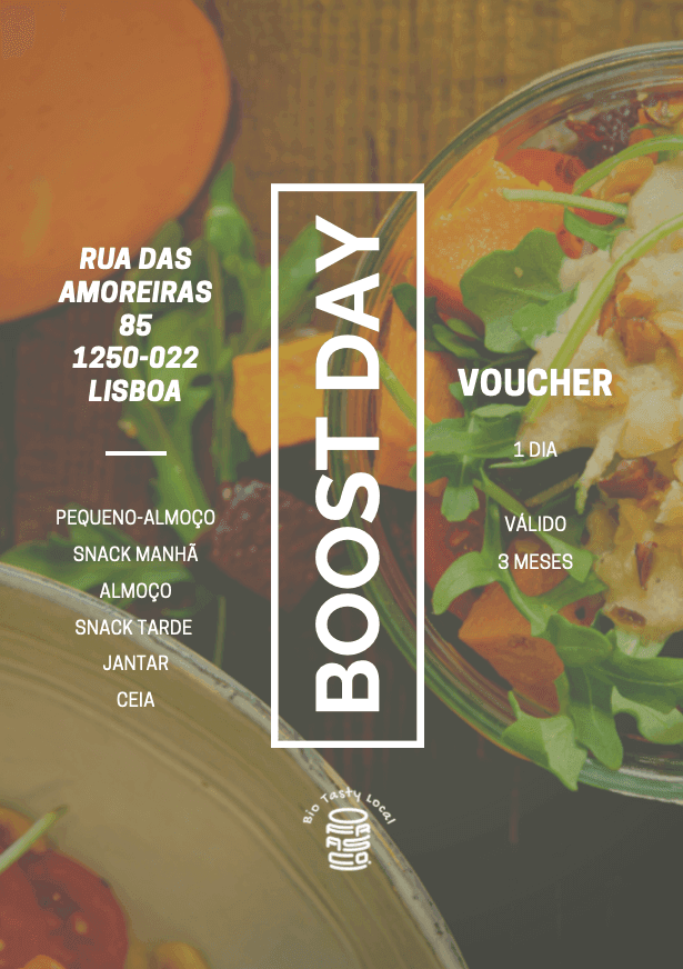 Voucher: BOOST DAY, frasco visto de frente