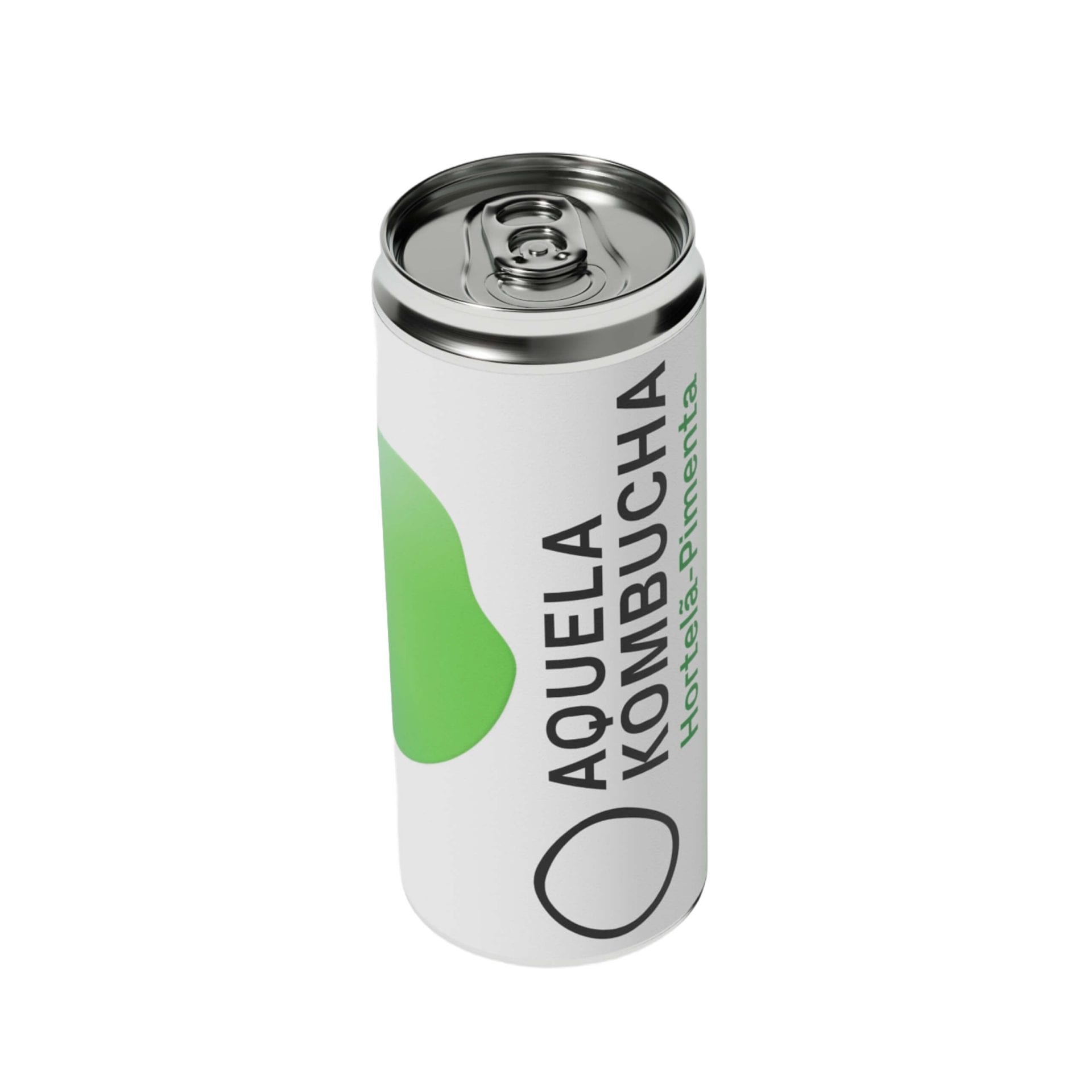 Aquela Kombucha Hortelã Pimenta, frasco visto de frente