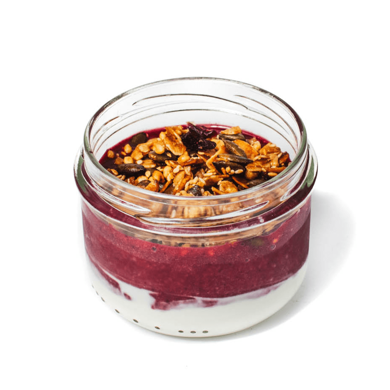 Smoothie Frutos Vermelhos e Granola